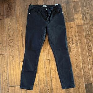 Good American Black High-Rise Skinny Jeans